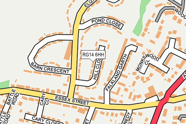 RG14 6HH map - OS OpenMap – Local (Ordnance Survey)