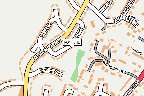 RG14 6HL map - OS OpenMap – Local (Ordnance Survey)