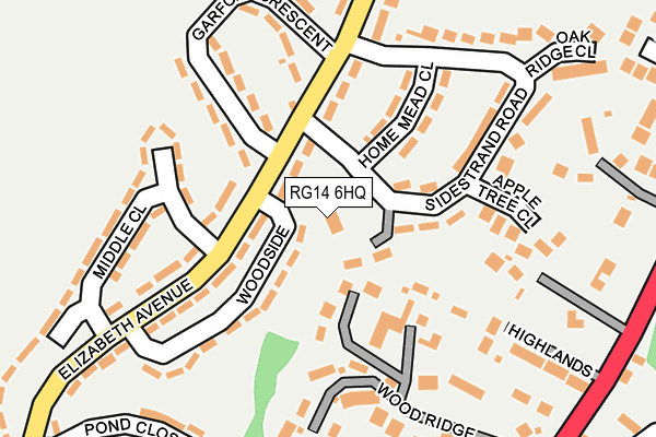 RG14 6HQ map - OS OpenMap – Local (Ordnance Survey)