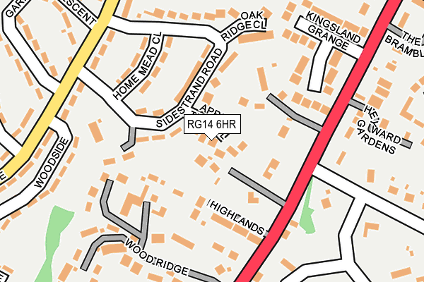 RG14 6HR map - OS OpenMap – Local (Ordnance Survey)