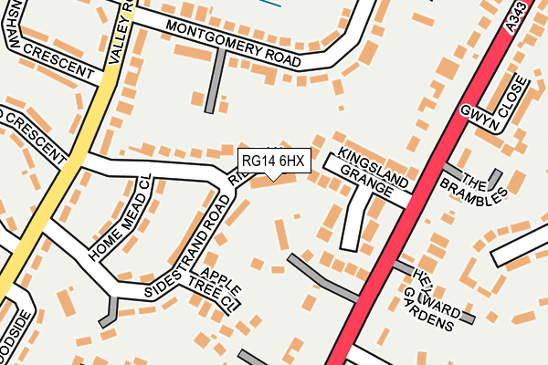 RG14 6HX map - OS OpenMap – Local (Ordnance Survey)