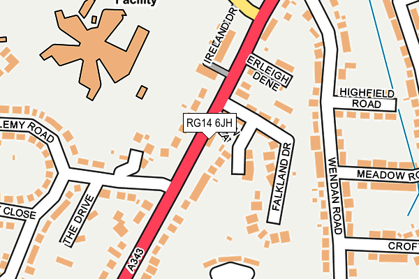 RG14 6JH map - OS OpenMap – Local (Ordnance Survey)