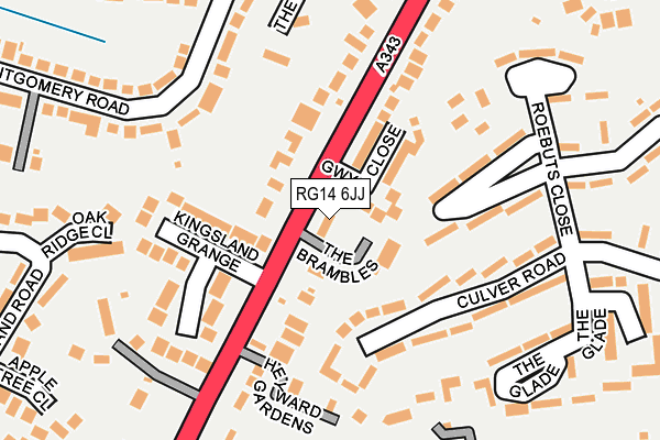 RG14 6JJ map - OS OpenMap – Local (Ordnance Survey)
