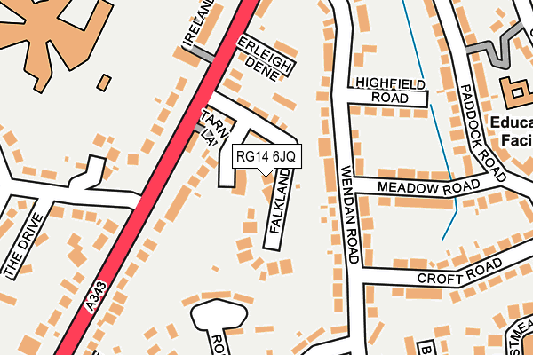 RG14 6JQ map - OS OpenMap – Local (Ordnance Survey)