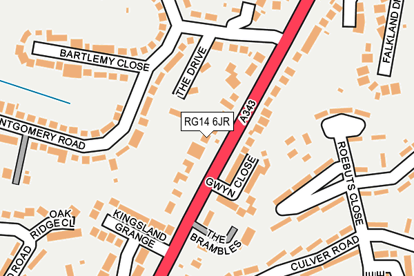 RG14 6JR map - OS OpenMap – Local (Ordnance Survey)