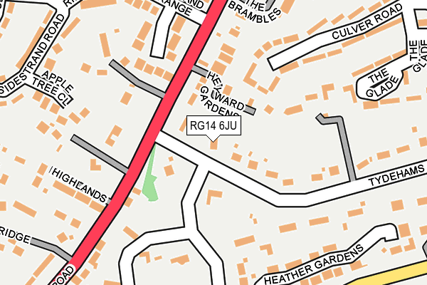 RG14 6JU map - OS OpenMap – Local (Ordnance Survey)