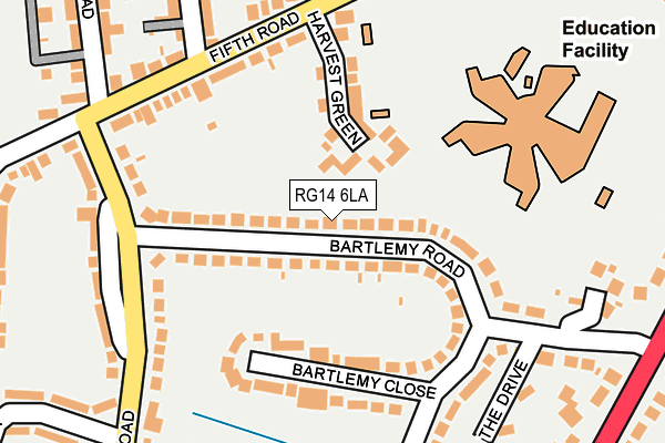 RG14 6LA map - OS OpenMap – Local (Ordnance Survey)