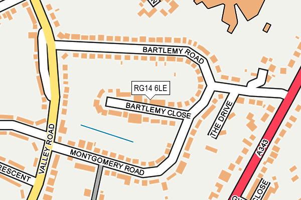 RG14 6LE map - OS OpenMap – Local (Ordnance Survey)