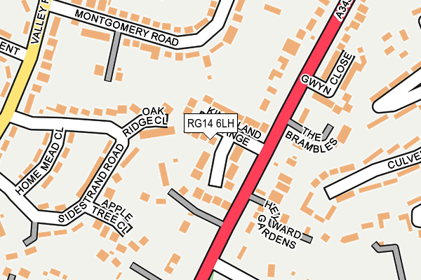 RG14 6LH map - OS OpenMap – Local (Ordnance Survey)