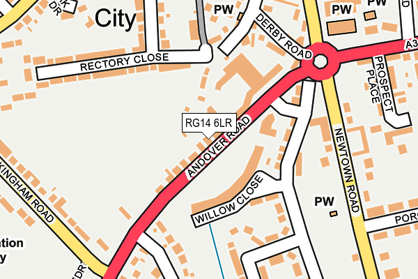 RG14 6LR map - OS OpenMap – Local (Ordnance Survey)