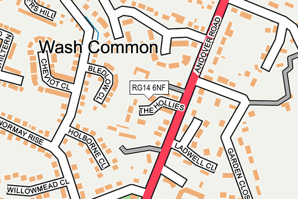 RG14 6NF map - OS OpenMap – Local (Ordnance Survey)