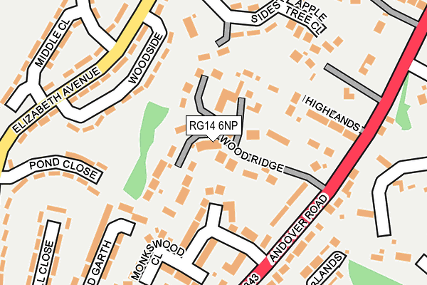 RG14 6NP map - OS OpenMap – Local (Ordnance Survey)