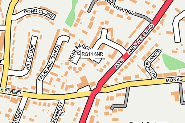 RG14 6NR map - OS OpenMap – Local (Ordnance Survey)