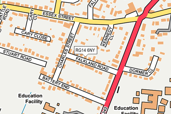RG14 6NY map - OS OpenMap – Local (Ordnance Survey)