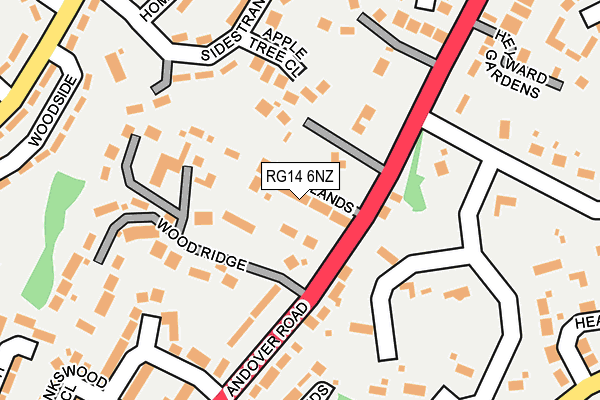 RG14 6NZ map - OS OpenMap – Local (Ordnance Survey)