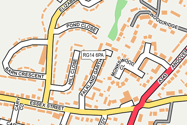 RG14 6PA map - OS OpenMap – Local (Ordnance Survey)