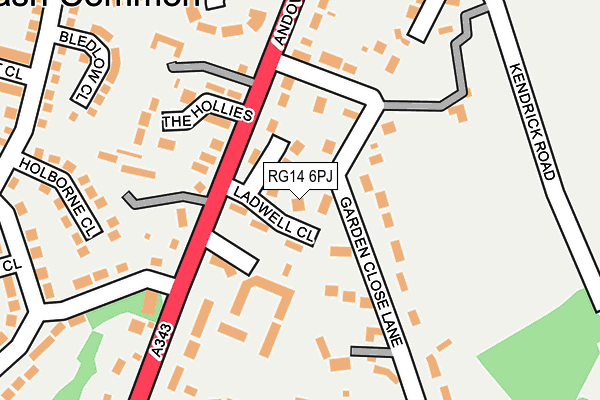 RG14 6PJ map - OS OpenMap – Local (Ordnance Survey)