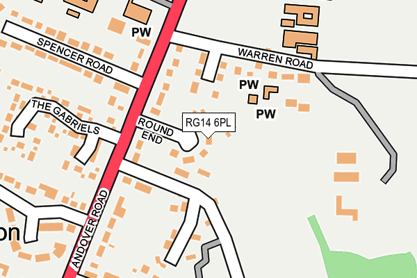 RG14 6PL map - OS OpenMap – Local (Ordnance Survey)