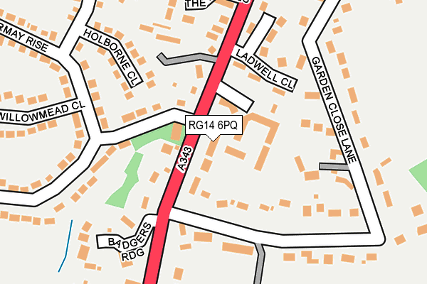 RG14 6PQ map - OS OpenMap – Local (Ordnance Survey)