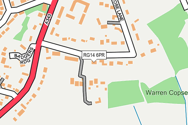 RG14 6PR map - OS OpenMap – Local (Ordnance Survey)