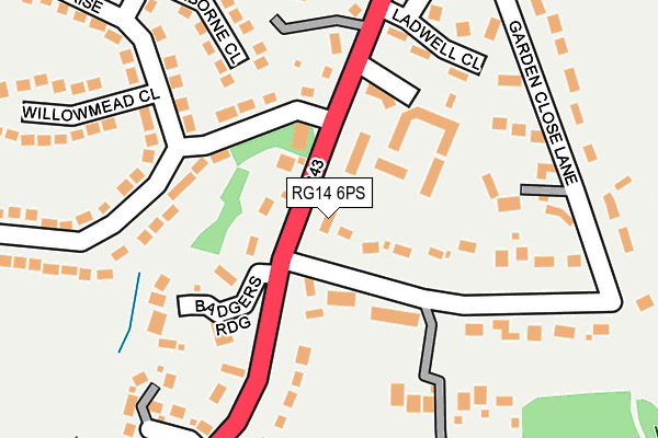RG14 6PS map - OS OpenMap – Local (Ordnance Survey)