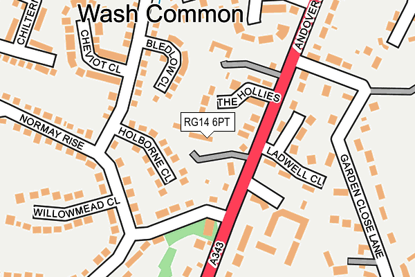 RG14 6PT map - OS OpenMap – Local (Ordnance Survey)