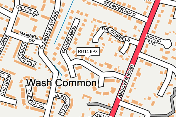 RG14 6PX map - OS OpenMap – Local (Ordnance Survey)