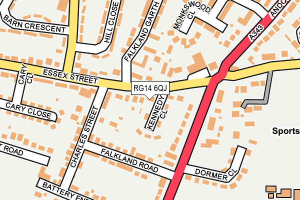RG14 6QJ map - OS OpenMap – Local (Ordnance Survey)