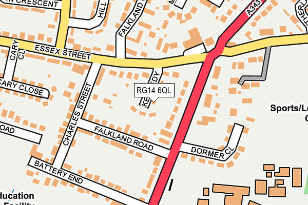 RG14 6QL map - OS OpenMap – Local (Ordnance Survey)