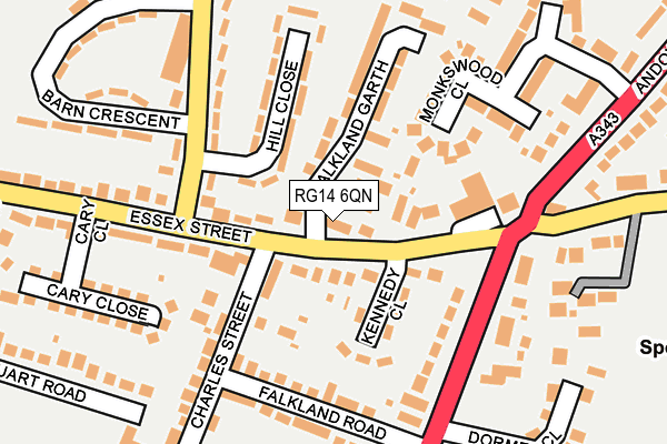 RG14 6QN map - OS OpenMap – Local (Ordnance Survey)