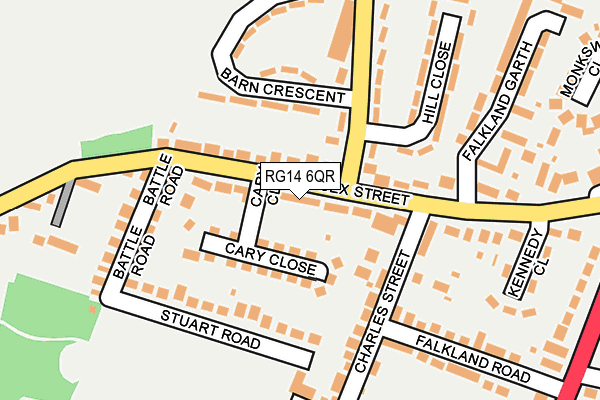 RG14 6QR map - OS OpenMap – Local (Ordnance Survey)