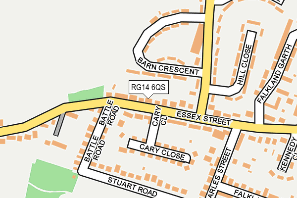 RG14 6QS map - OS OpenMap – Local (Ordnance Survey)