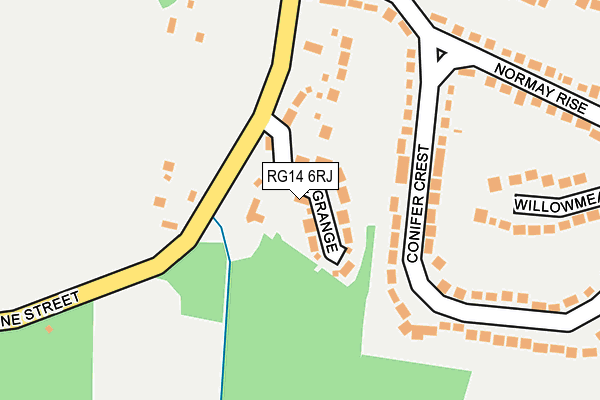 RG14 6RJ map - OS OpenMap – Local (Ordnance Survey)