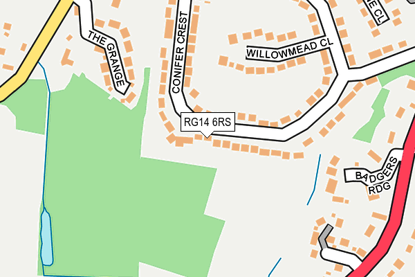 RG14 6RS map - OS OpenMap – Local (Ordnance Survey)