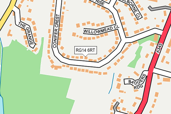 RG14 6RT map - OS OpenMap – Local (Ordnance Survey)