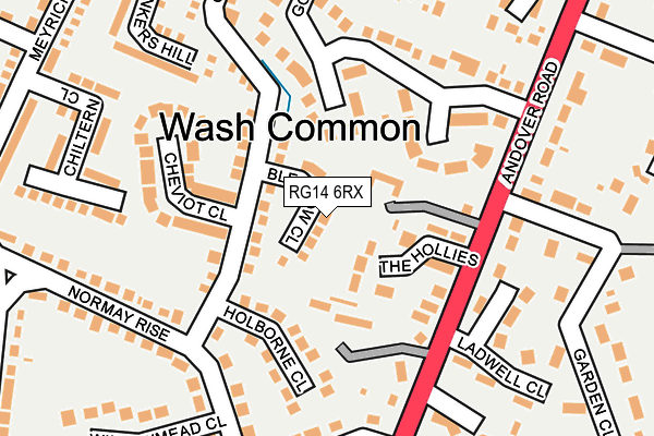 RG14 6RX map - OS OpenMap – Local (Ordnance Survey)