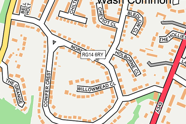 RG14 6RY map - OS OpenMap – Local (Ordnance Survey)