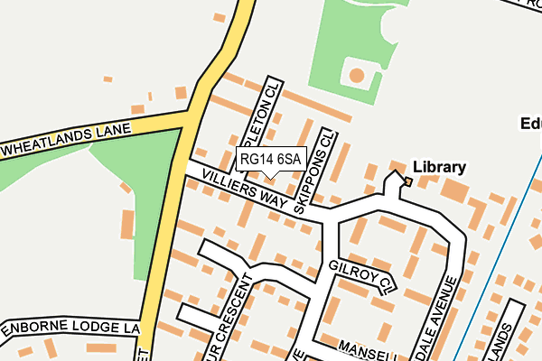 RG14 6SA map - OS OpenMap – Local (Ordnance Survey)