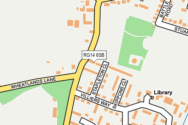 RG14 6SB map - OS OpenMap – Local (Ordnance Survey)