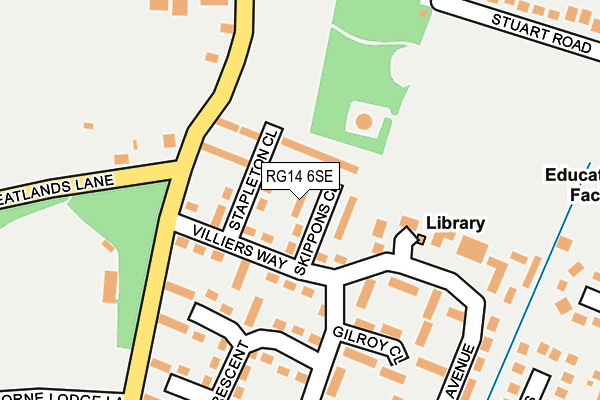 RG14 6SE map - OS OpenMap – Local (Ordnance Survey)