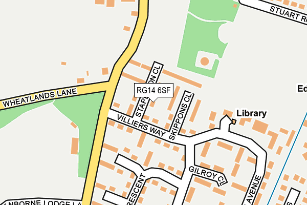 RG14 6SF map - OS OpenMap – Local (Ordnance Survey)