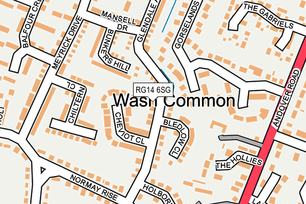 RG14 6SG map - OS OpenMap – Local (Ordnance Survey)