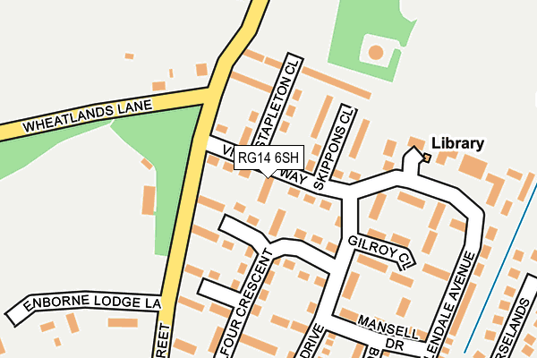 RG14 6SH map - OS OpenMap – Local (Ordnance Survey)