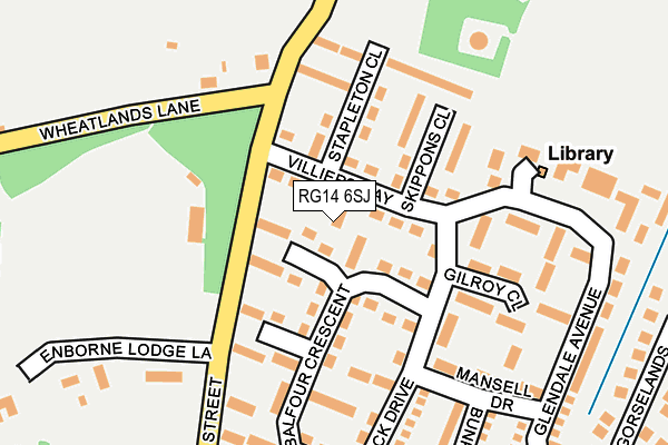 RG14 6SJ map - OS OpenMap – Local (Ordnance Survey)