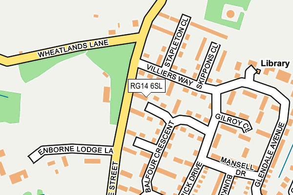 RG14 6SL map - OS OpenMap – Local (Ordnance Survey)