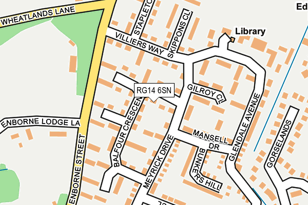 RG14 6SN map - OS OpenMap – Local (Ordnance Survey)