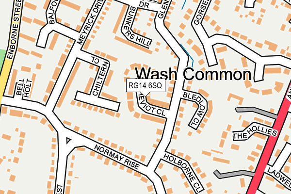 RG14 6SQ map - OS OpenMap – Local (Ordnance Survey)