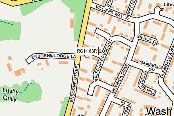 RG14 6SR map - OS OpenMap – Local (Ordnance Survey)