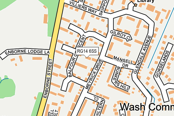 RG14 6SS map - OS OpenMap – Local (Ordnance Survey)