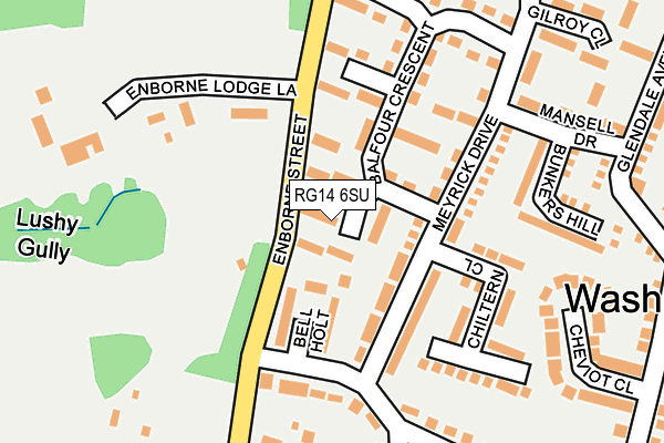 RG14 6SU map - OS OpenMap – Local (Ordnance Survey)